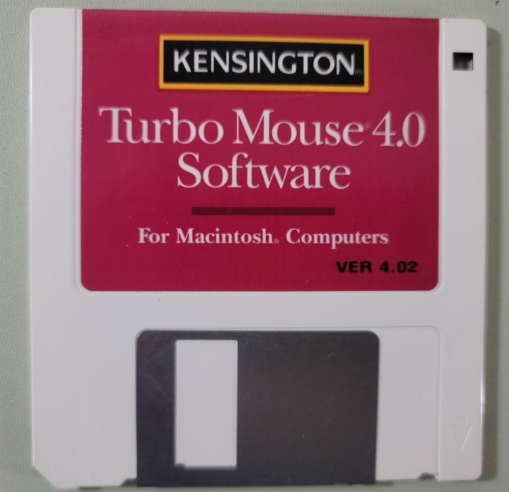 Kensington Turbo Mouse 4.0 Software for Macintosh , Version 4.02 - Tested