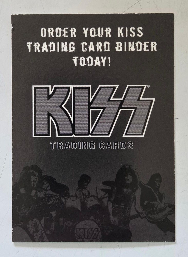 2009 Press Pass Kiss Ikons Binder Card Sheet Form