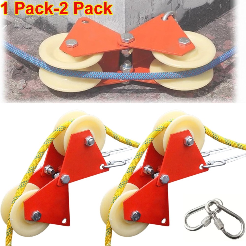 Heavy-Duty Foldable Manual Pulley System with Durable Metal Frame Labor-Saving