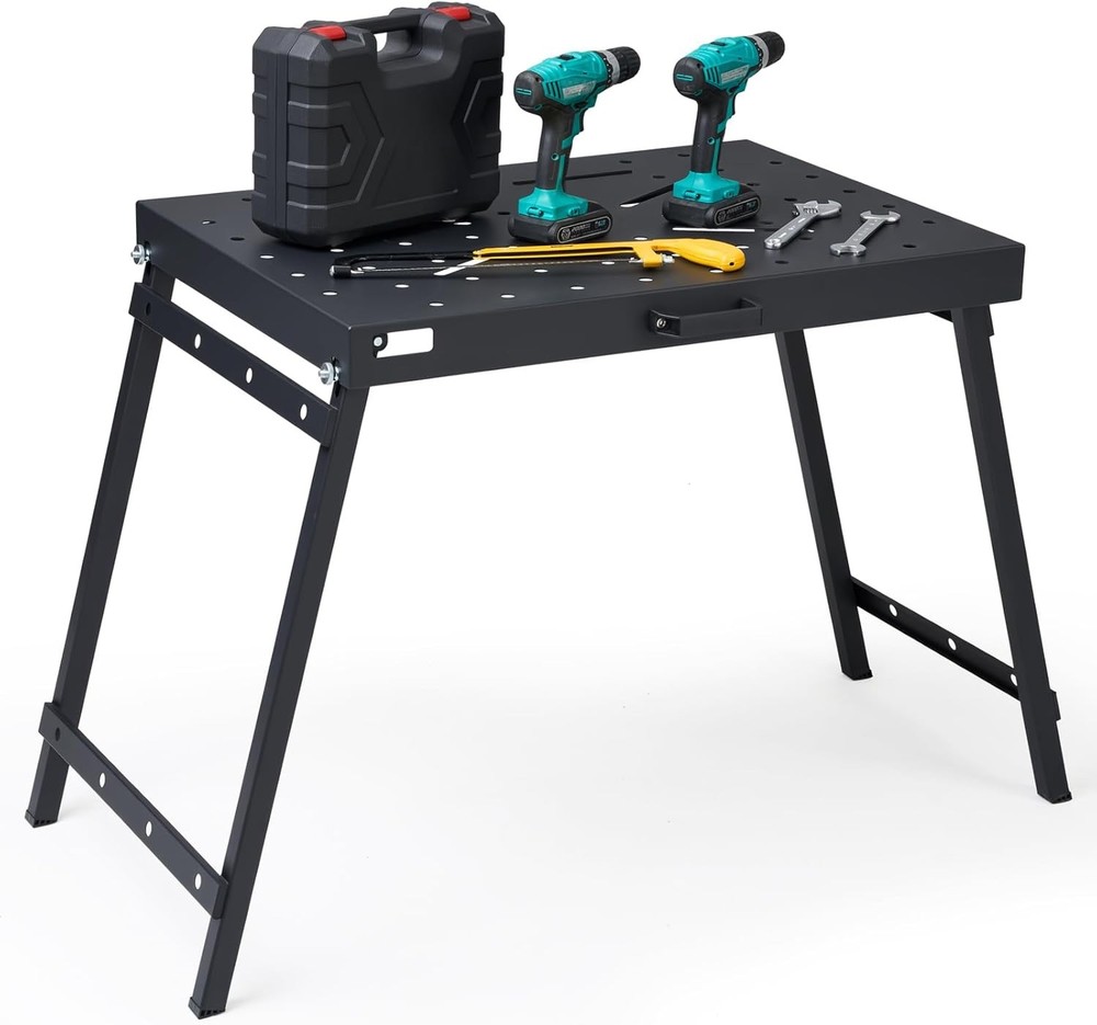 Welding Table Foldable Work Bench, Folding Workbench,1000LBS Capacity Heavy-Duty