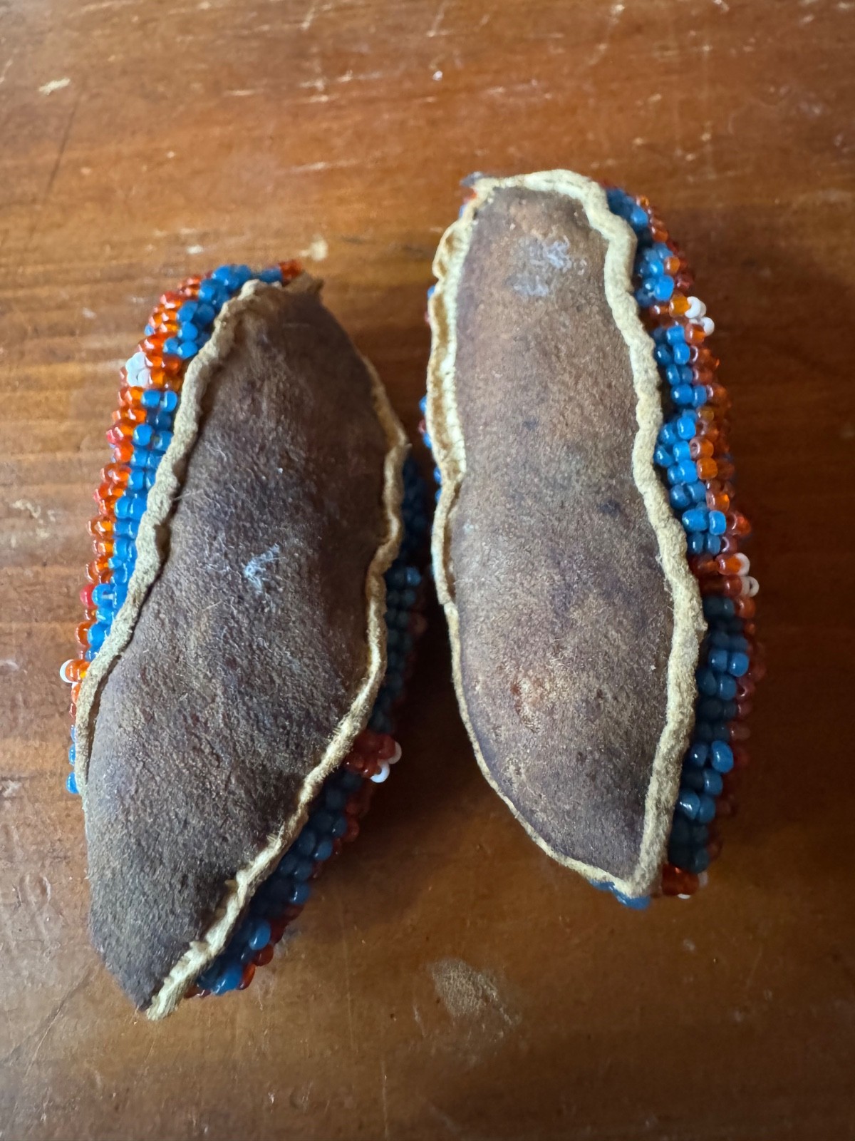 Antique Vintage Native American Beaded Moccasins Doll or Infant