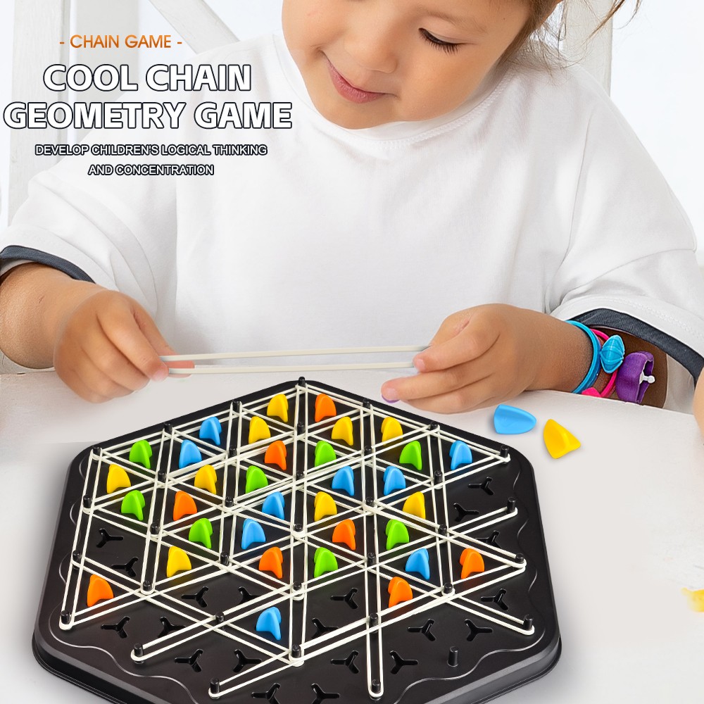 Chain Triangle Chess Educational Desktop Game for Parent-Child Interaction
