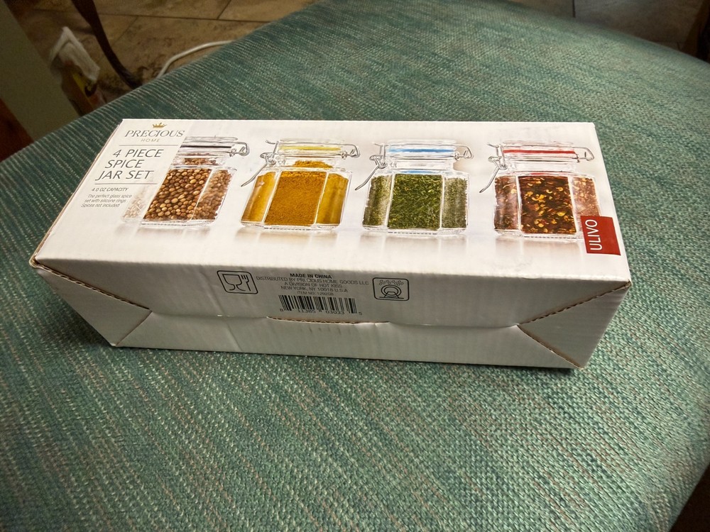 Precious Home 4 Piece spice jars New