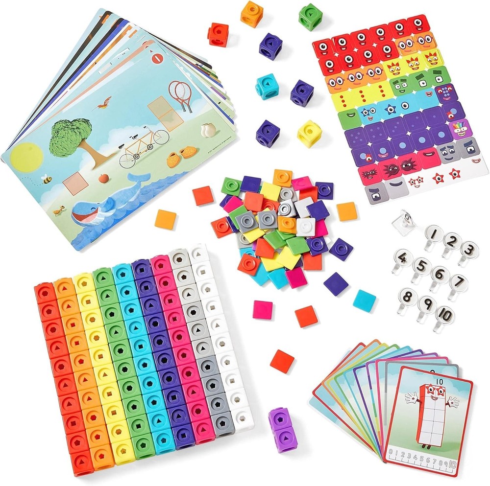MathLink Cubes Numberblocks 1-10 Activity Set: 30 Engaging Math Adventures