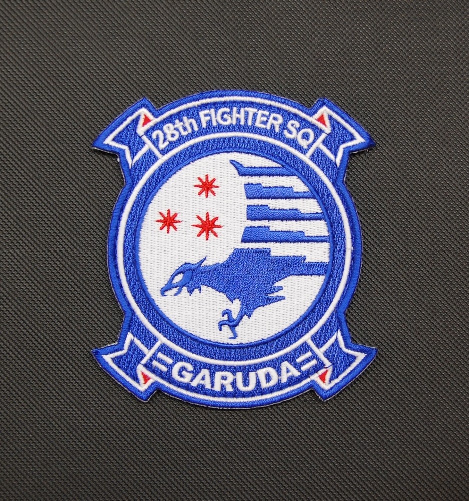 Ace Combat 28th FIGHTER SQUADRON GARUDA Embroidered Uniform Patch Hook Fastener