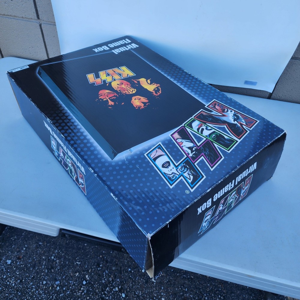 Kiss Virtual Flame Box Display Gene Simmons Tested Works 2003 Band Spencers