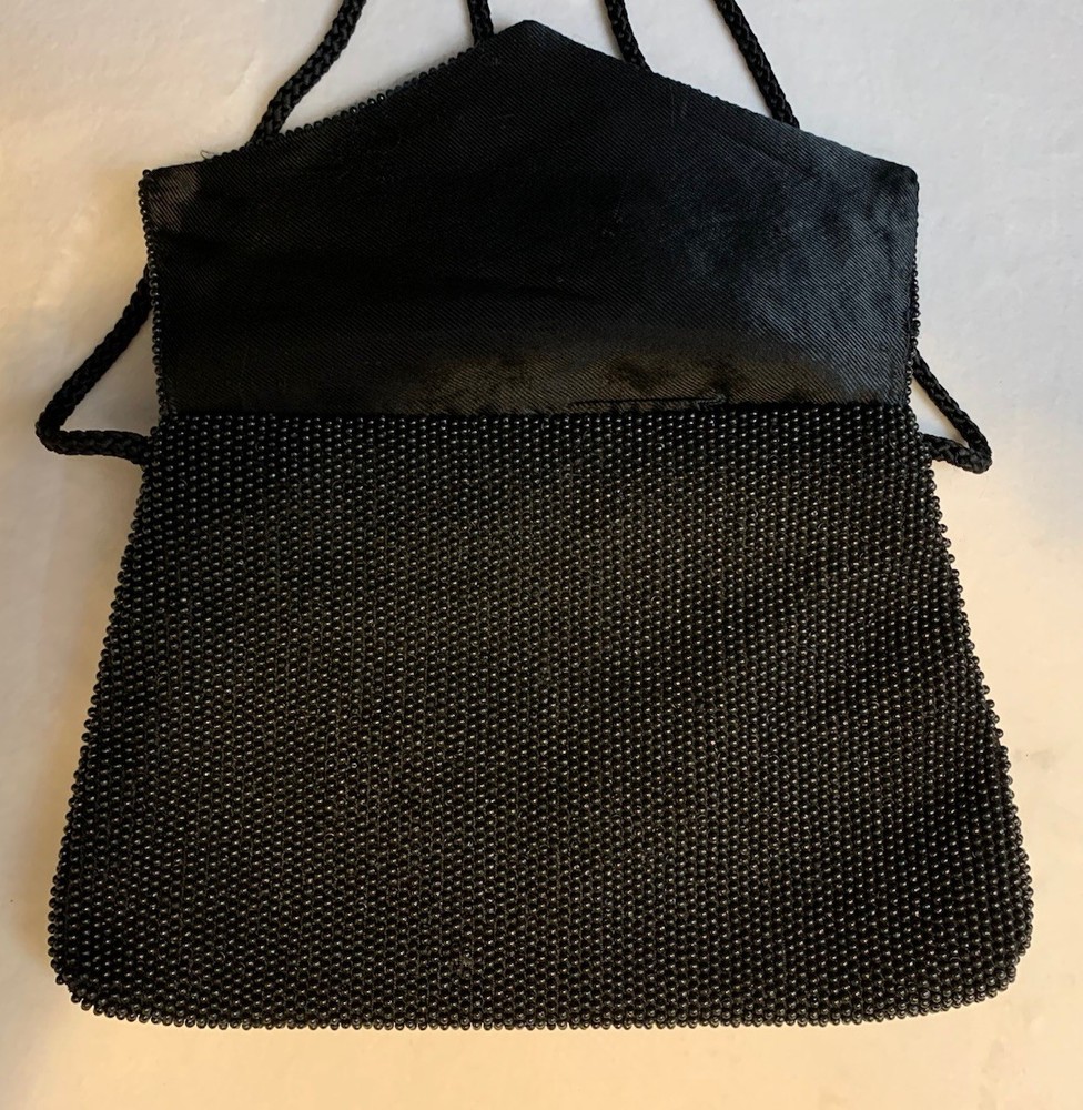 Beautiful Beaded Black Evening Purse