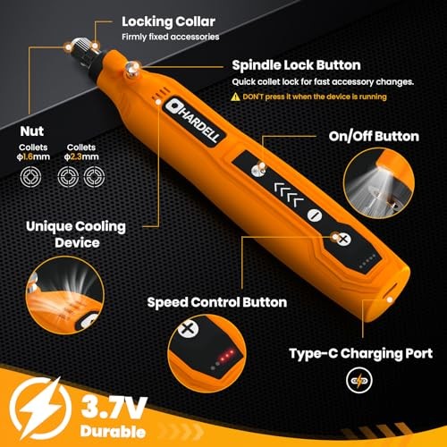 Mini Cordless Rotary Tool, 5-Speed and USB Charging Rotary Tool Cordless, Mini