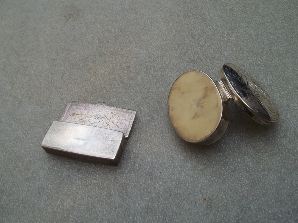 Vintage Silver Boxes x 2