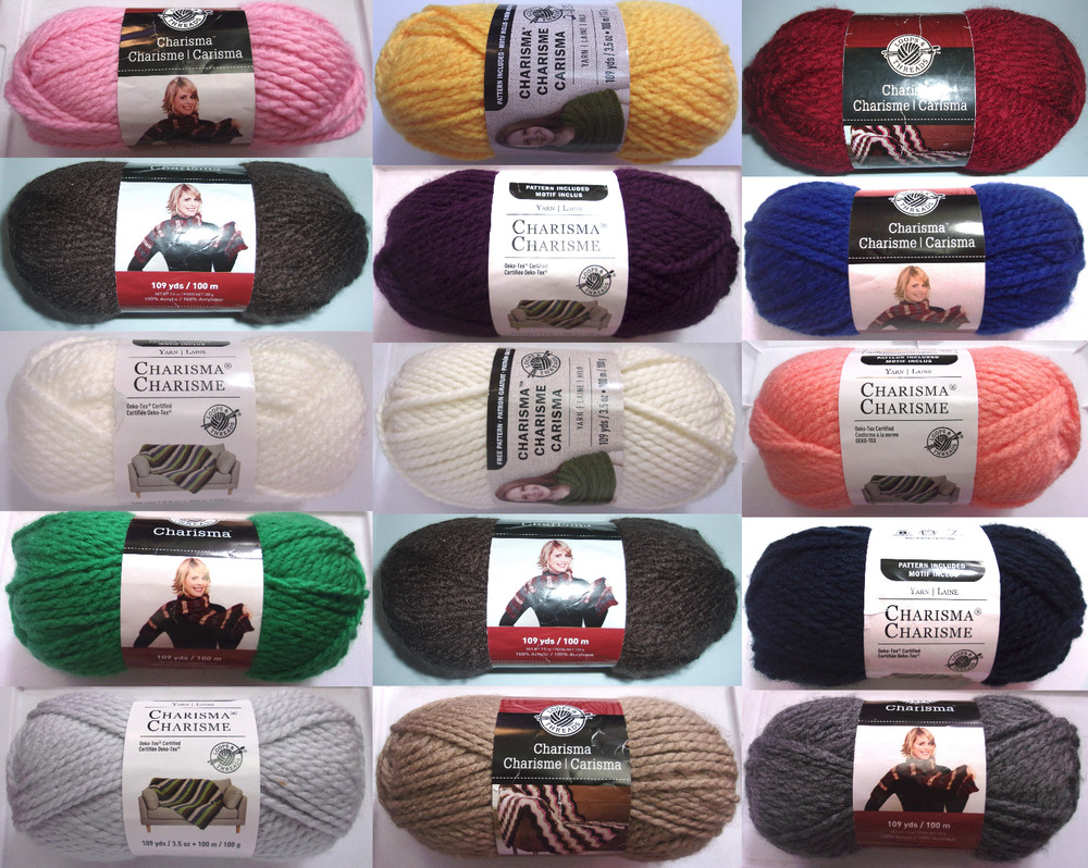 Loops & Threads Charisma Bulky  5 Yarn (Multiple Solid Colors), Sold Per Skein