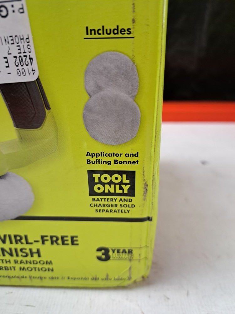 RYOBI 18V ONE+ 6" 2-Speed Buffer PCL460B Tool Only