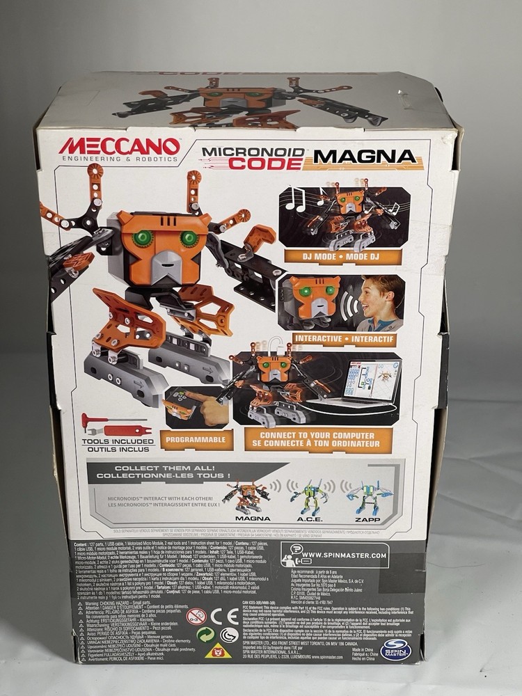 Meccano Micronoid Code Robot Magna