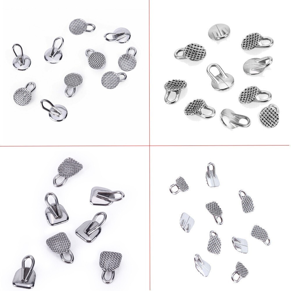 Dental Ortho Traction Hook Bondable Round/Rectangular Caplin Hooks MIM/Split