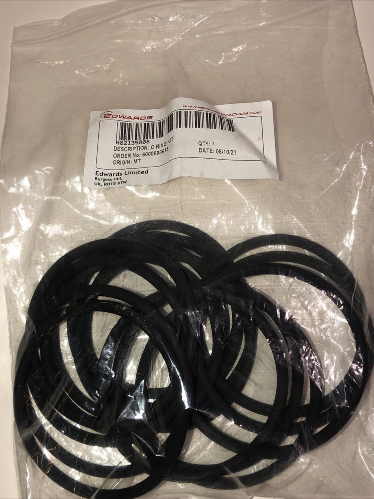 (20) EDWARDS O RING KIT H02135008