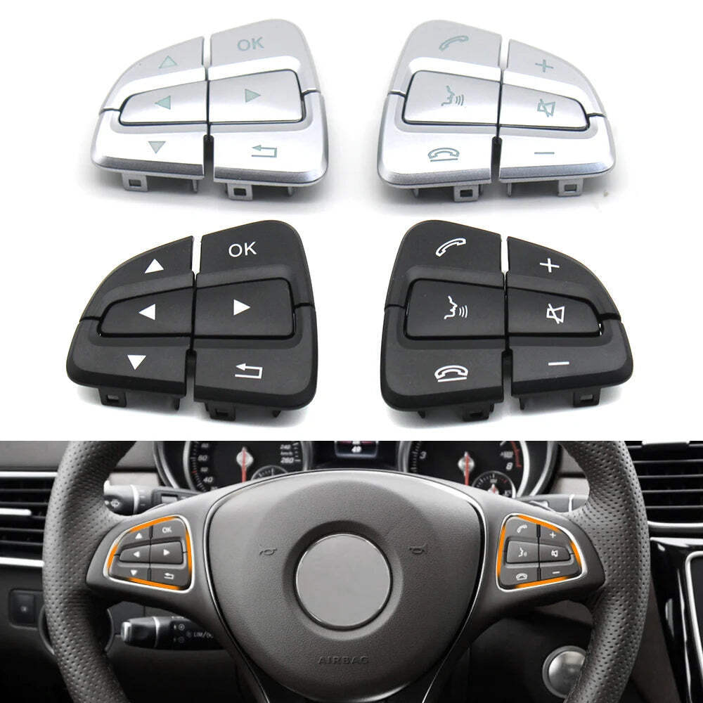Car Steering Wheel Menu Control Switch Buttons For Mercedes Benz A B GLA GLS GLE