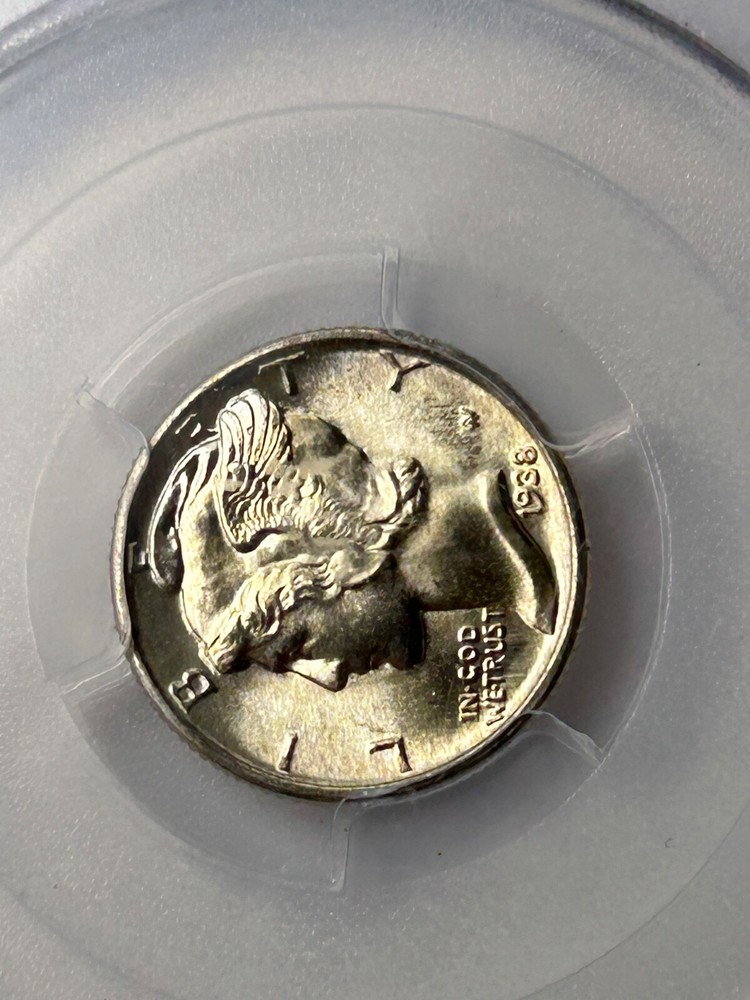 1938 P Mercury Silver Dime PCGS MS65 FB