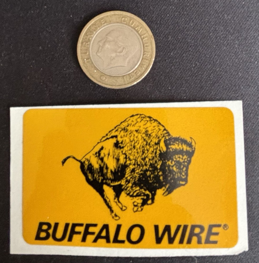 Vintage Mining Decal Buffalo Wire