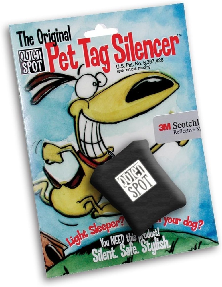 Pet Tag Silencer Black