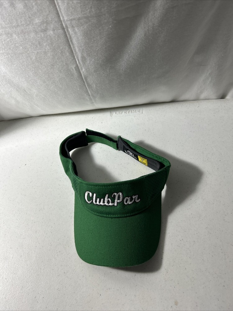 Club Par Adjustable Strap Green Visor Hat