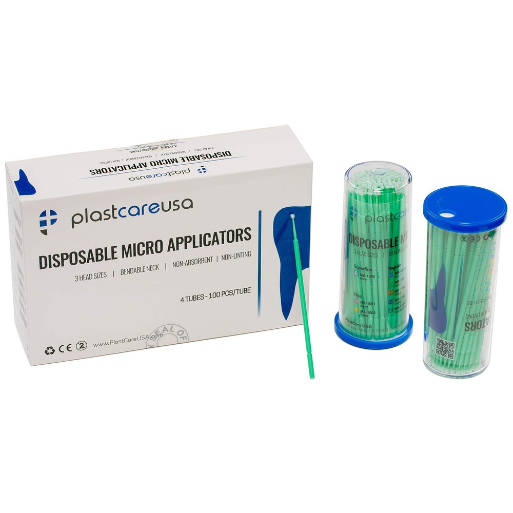 400 Regular Micro Applicator Brushes - Disposable Dental Microbrushes with Be...