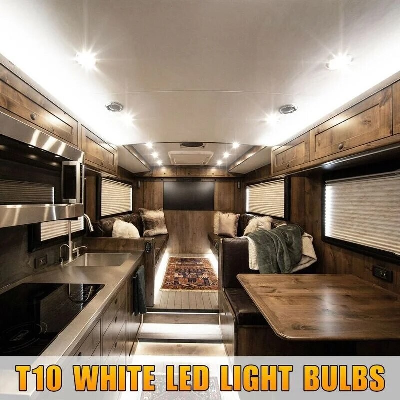 20x LED License Plate Interior Light Bulb Super White T10 194 168 W5W 2825 6000K