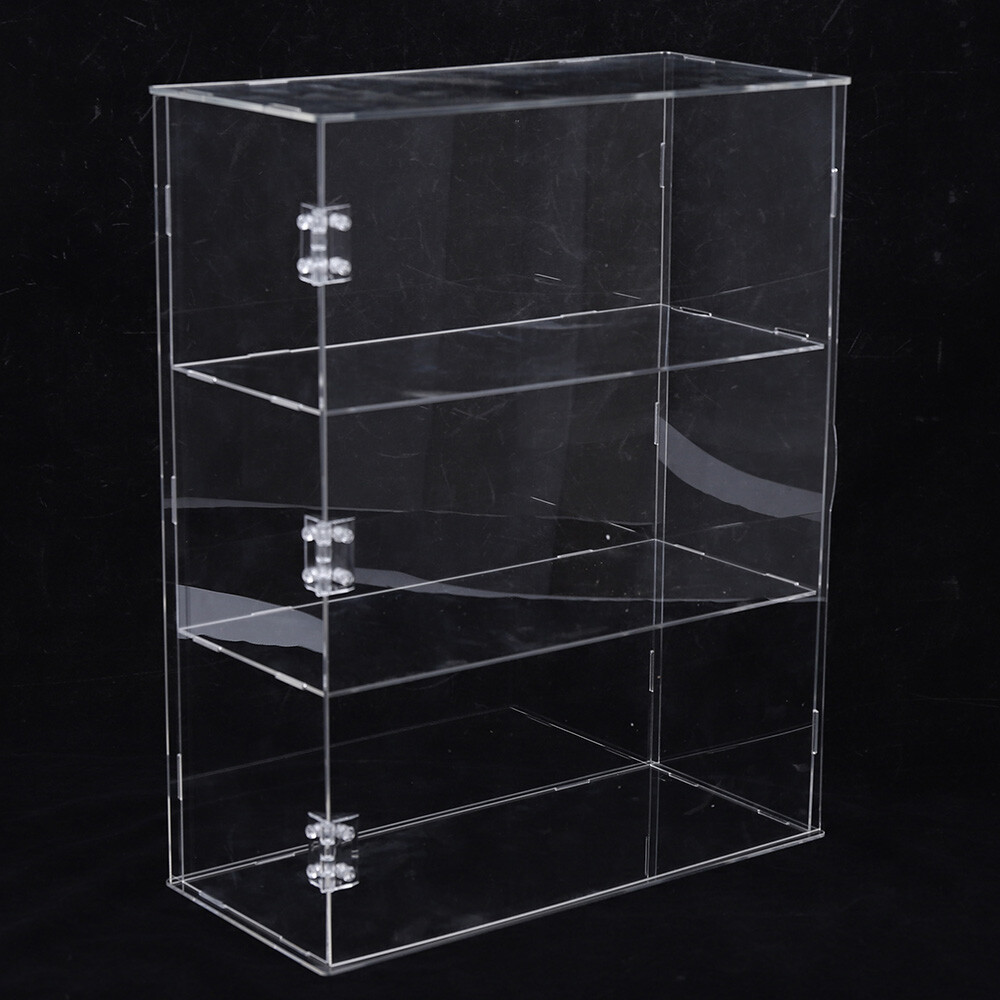 3-Tier Acrylic Display Shelf, High Transparency and Smooth Edges