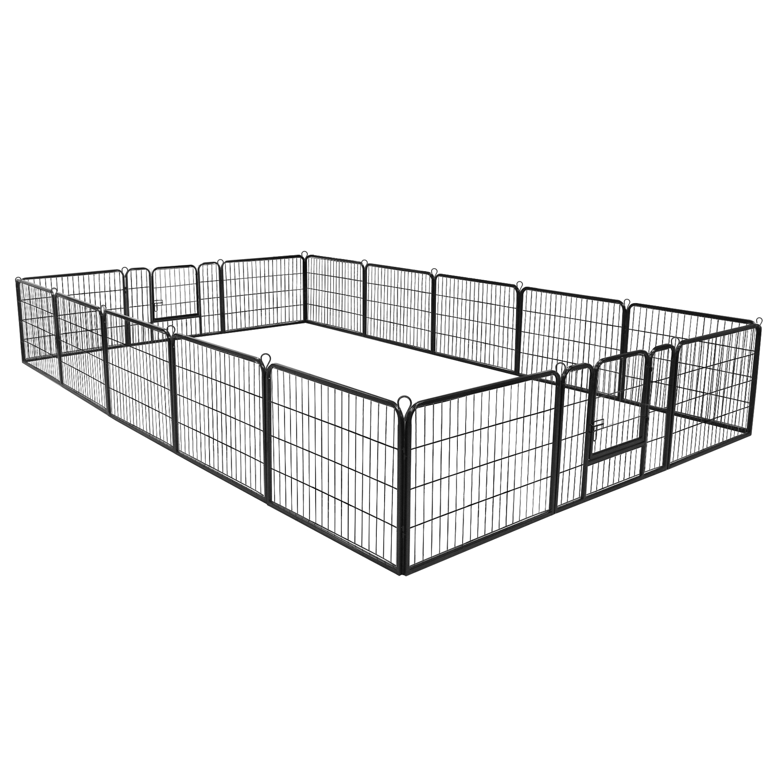 16 Panels Dog Pen Pet Playpen Kennel Fence Puppy Exercise Barrier Outdoor Indoor