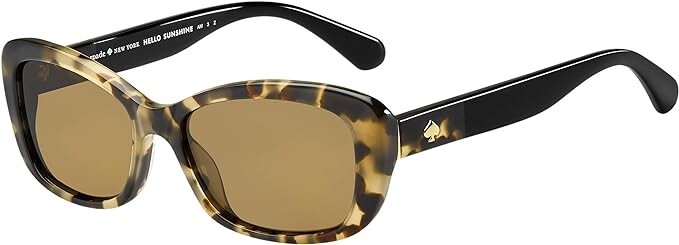 New Kate Spade New York KS Sunglasses Claretta/P/S 0581/SP Havana Black 53mm