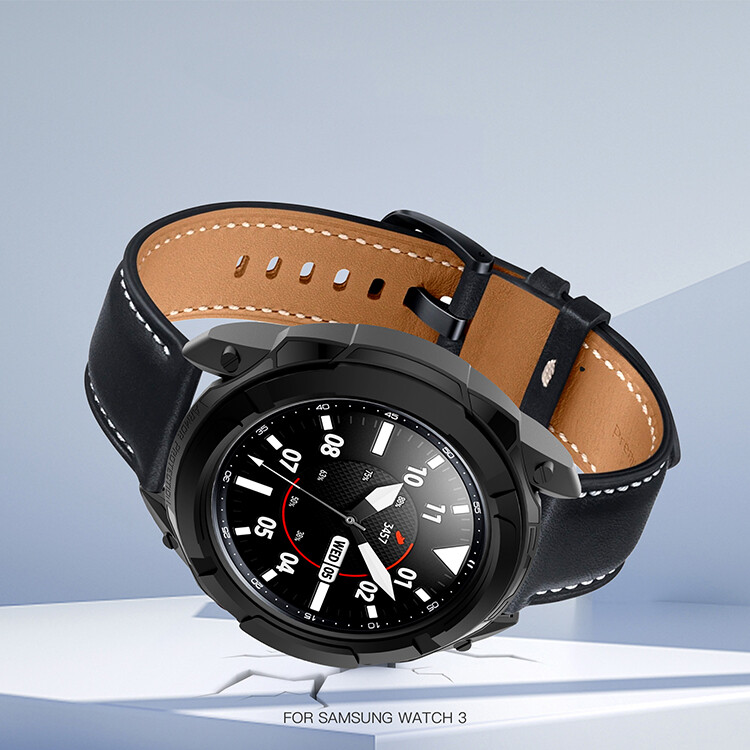 For Samsung Galaxy Watch3 Armor Protective Case Scale Ring Protective Cover