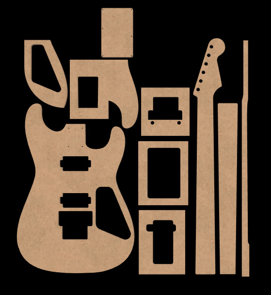 Charvel Full Template Set 0.50" MDF