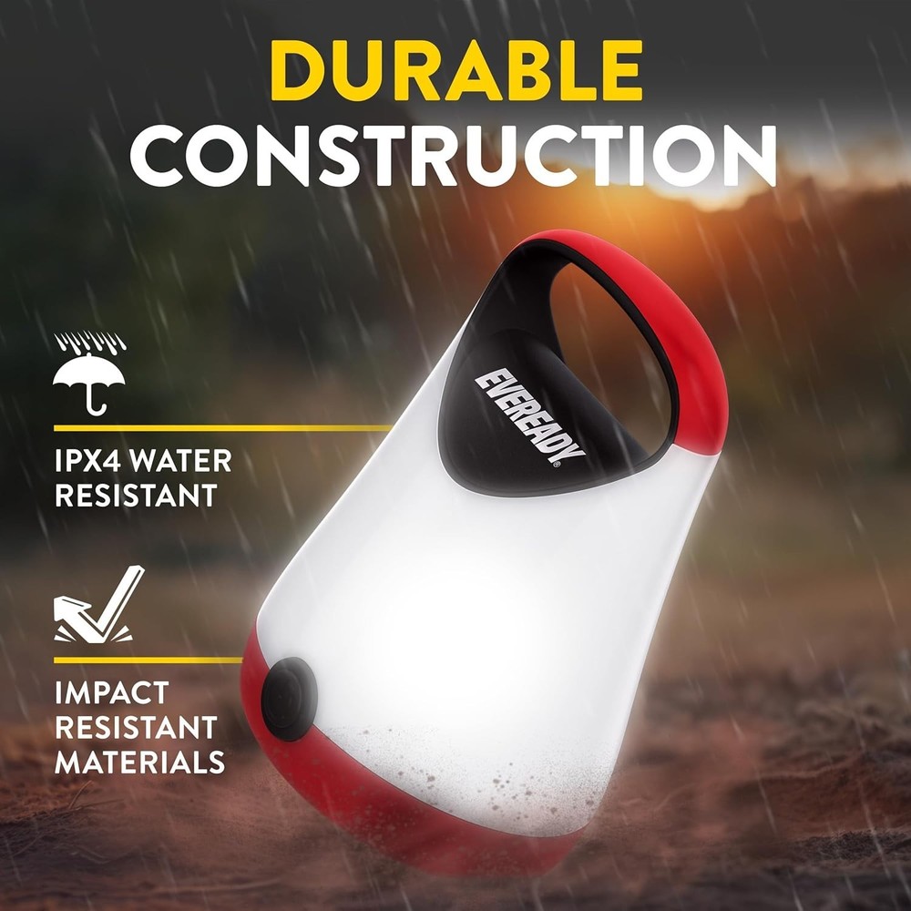 Durable LED Camping Lantern: 100 Hour Runtime, Compact Design, Ideal for Safety