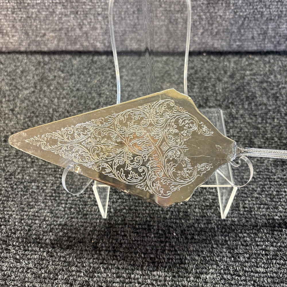 Vtg~Silver Plated~Cake Pie Server/Ornate Wedding Cake Server