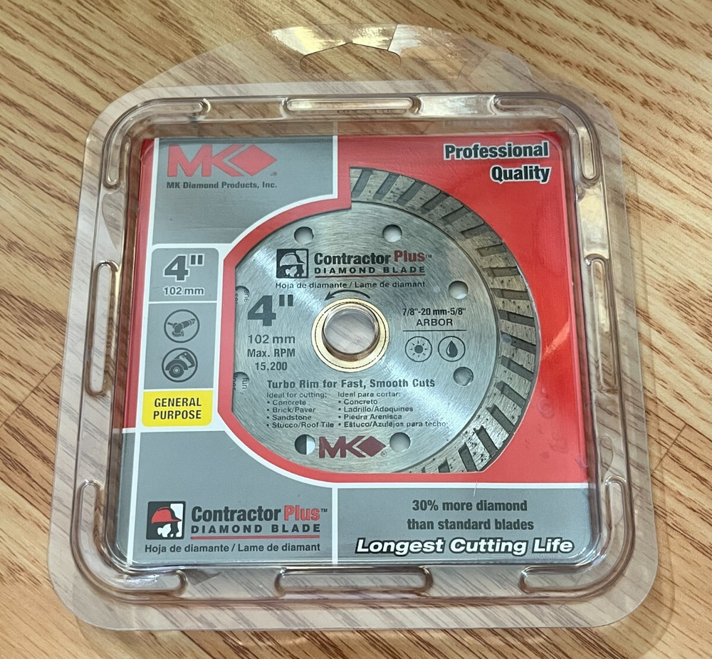 MK 4" Diamond Circular Blade General Purpose