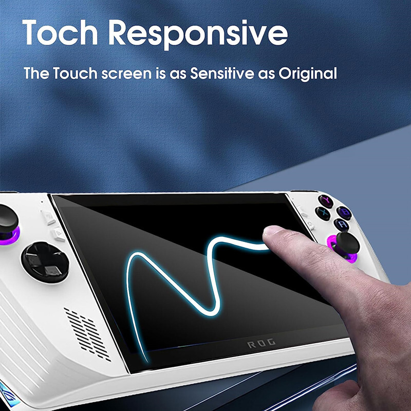 For ASUS ROG Ally Clear Full Coverage Temperd Glass Screen Protector