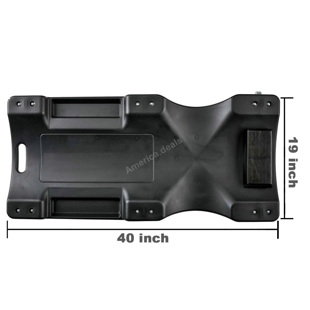 40'' Plastic Rolling Garageshop Creeper Low-Profile 350 lb Capacity