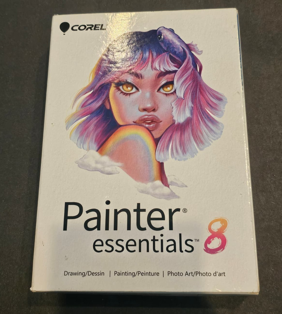 Corel Painter Essentials 8 Beginner Digital Painting Software Drawing& Photo Art