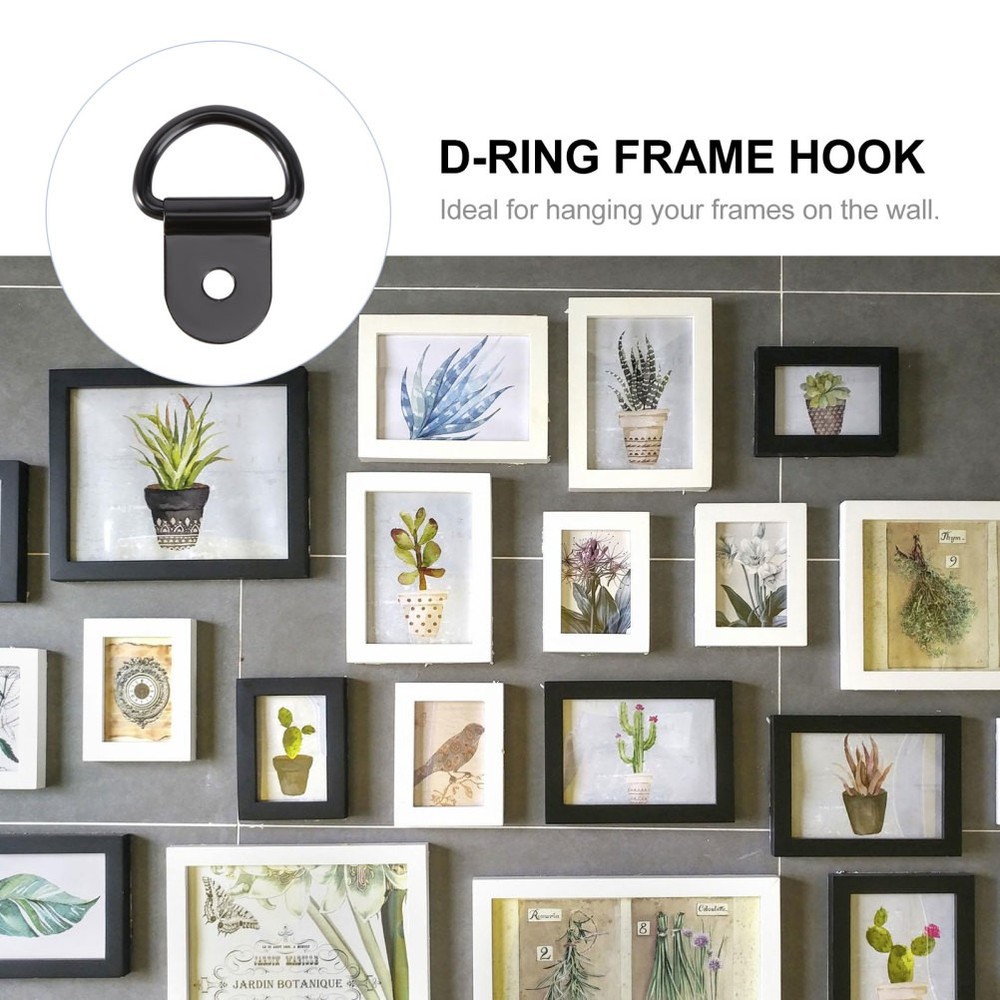 30 Pcs Frame Hanging Hardware Picture Frames Hangers, Ring Hooks