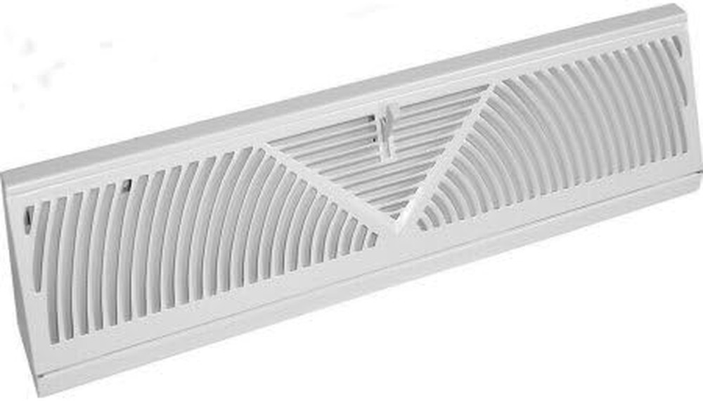 Baseboard Register Vent- Roundflow Design for Maximum Air Flow - Smooth Air A...
