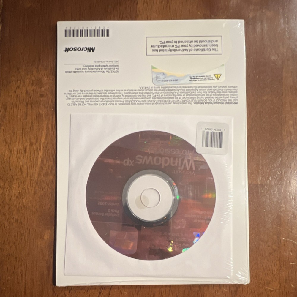 Microsoft Windows XP Professional CD English Operating System Factory Sealed