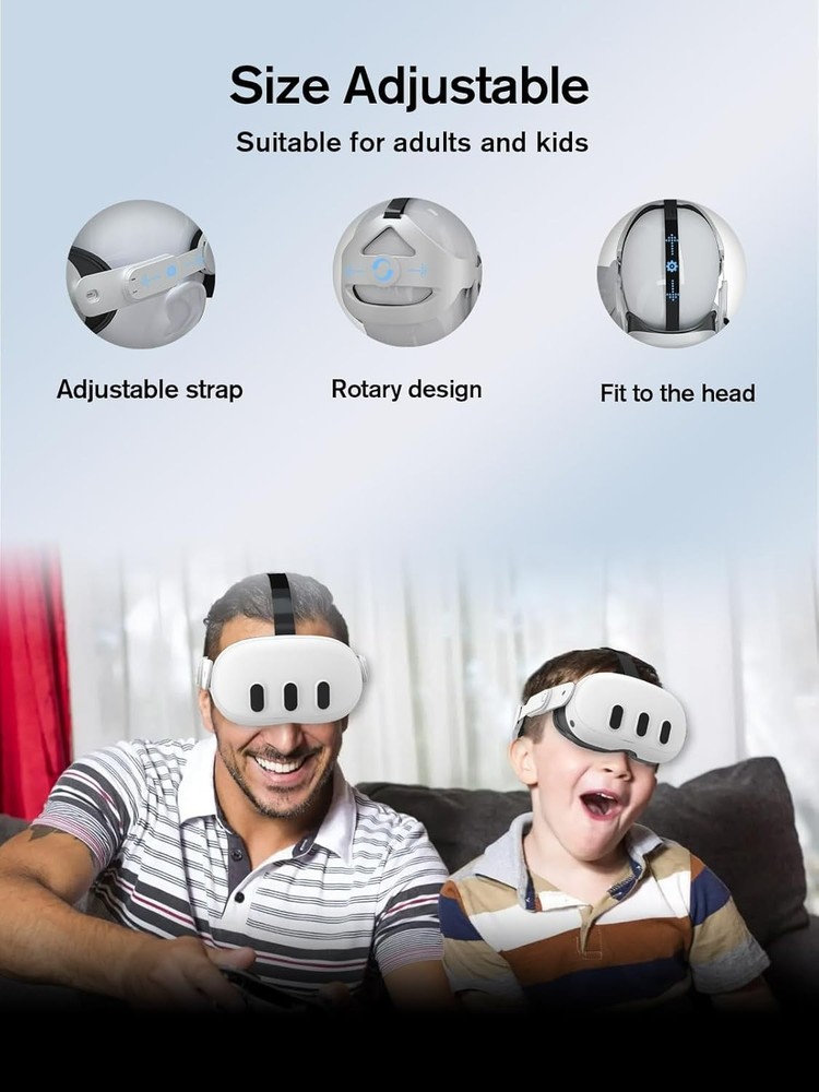 Adjustable Head Strap Compatible with Quest 2 VR Headset, Elite Strap Replace...