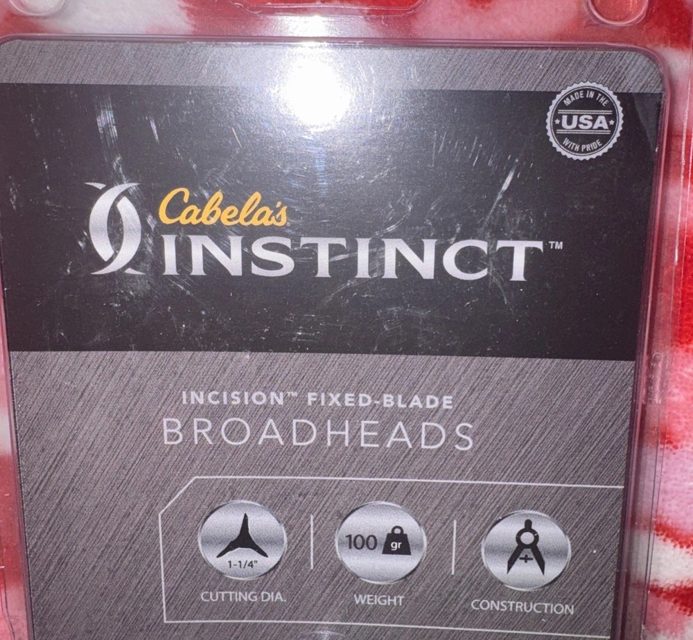Cabelas Instinct Incision Fixed Blade Broadheads