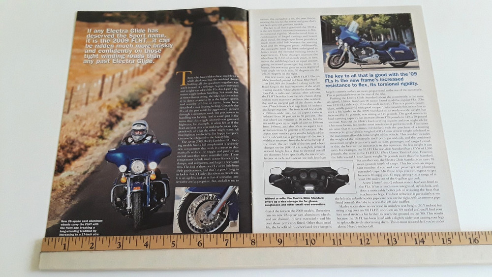 2009 HARLEY DAVIDSON FLHT ELECTRA GLIDE ORIGINAL ARTICLE