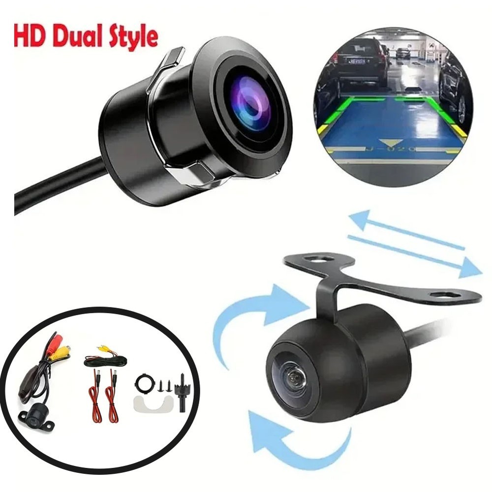 Backup Camera Flush Mount 170° Car Rear/Side/Front View Camera Night Vision