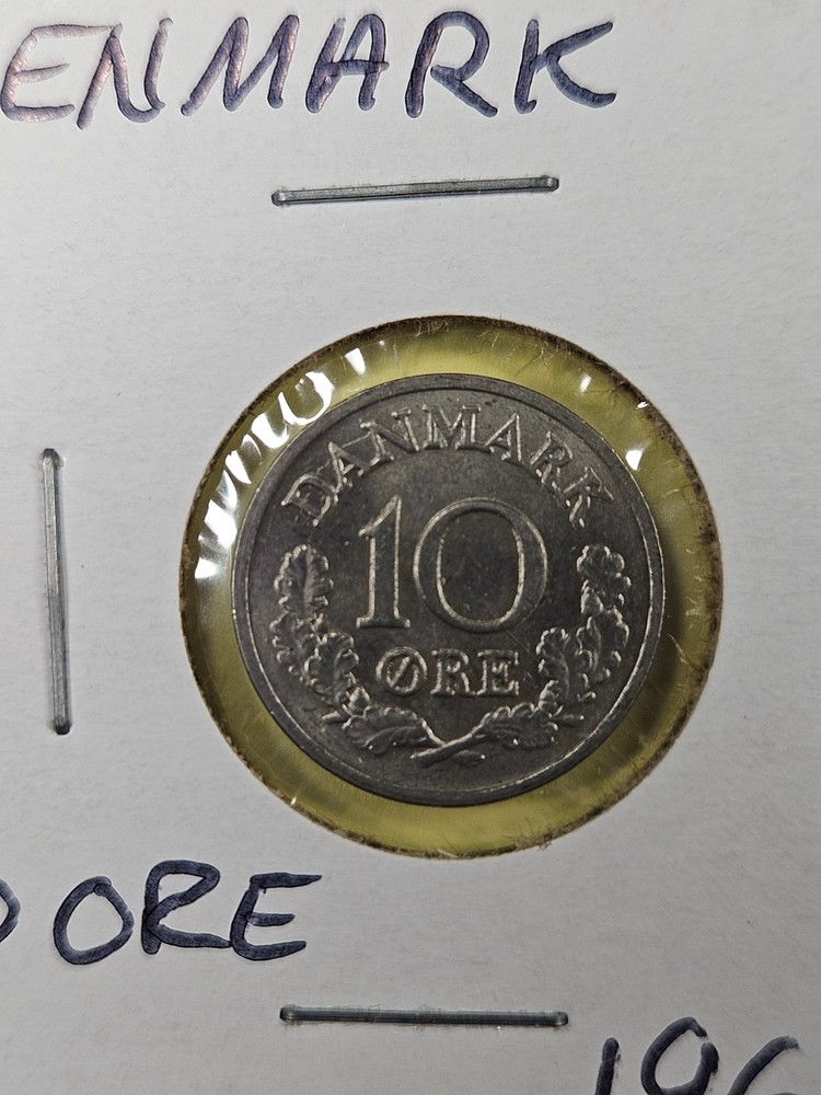 COINS - DENMARK - 10 ORE 1963