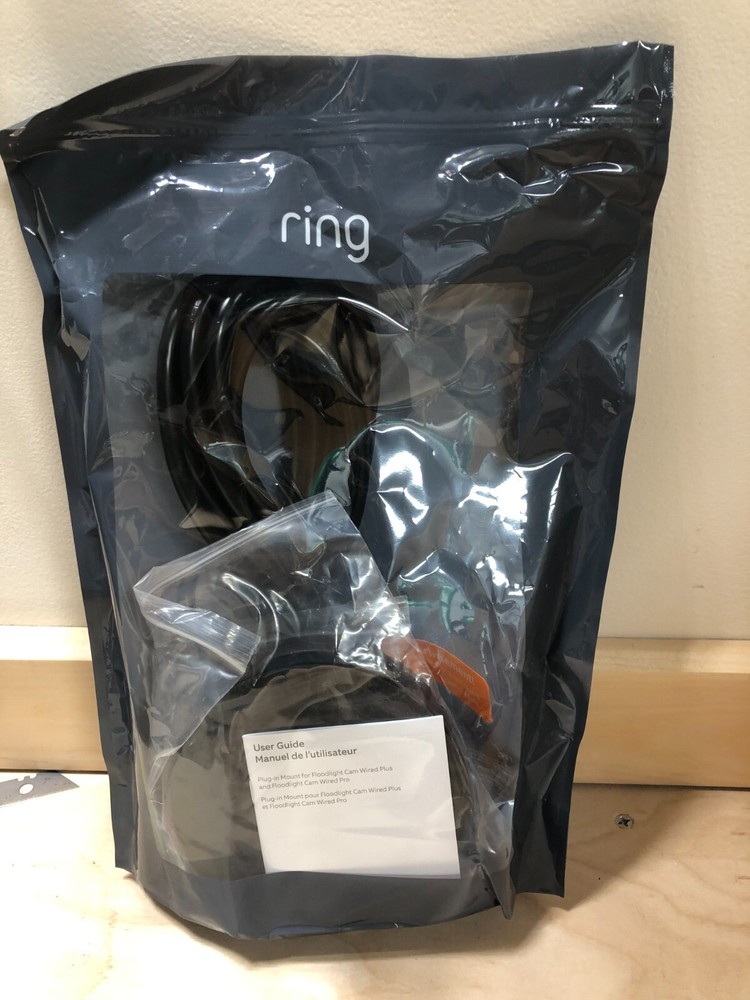 NEW: Ring Plug-In Mount for Ring Floodlight Cam Wired and Wired Plus, Black