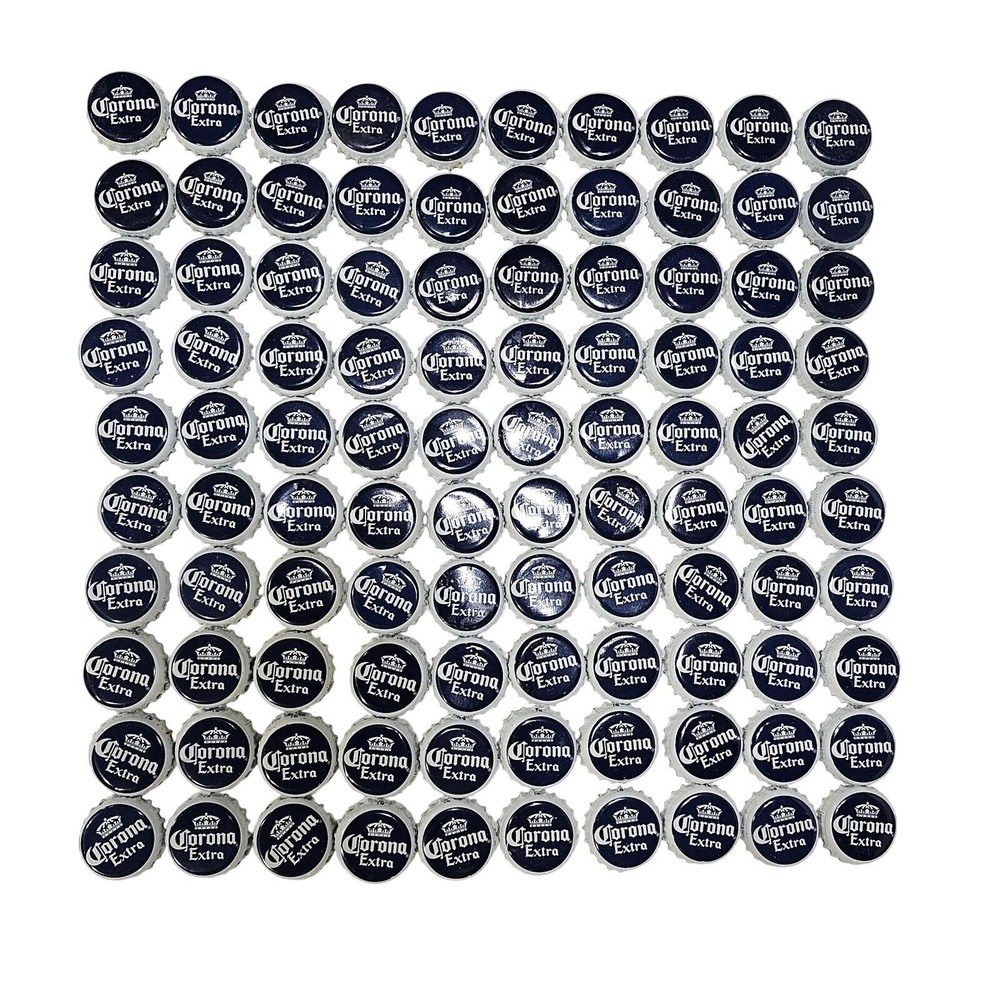 100 Corona Extra bottle caps
