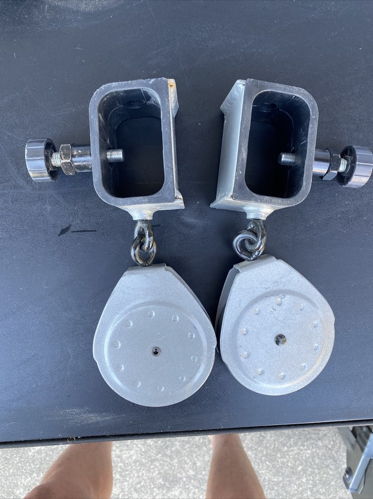 BOWFLEX ULTIMATE 2 SLIDER PULLEYS w/LOCK KNOBS LOT OF 2