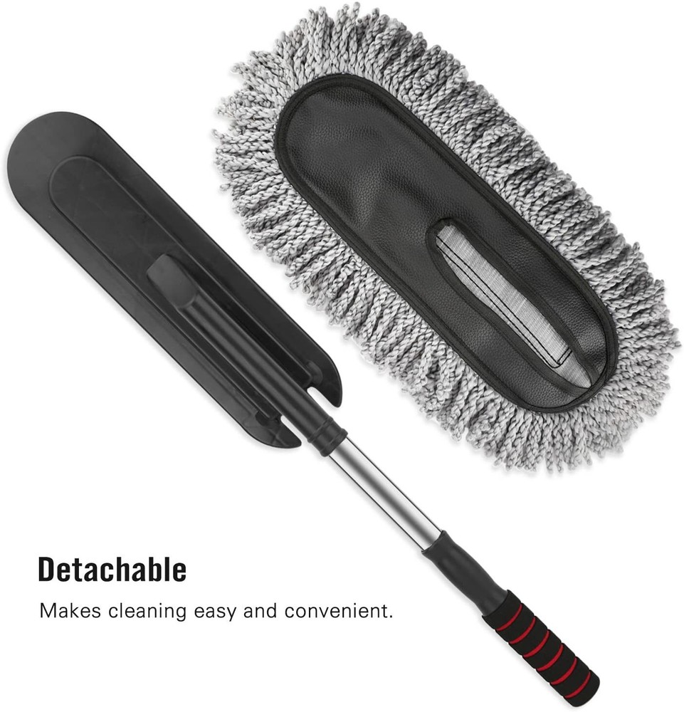 Ultimate Car Duster Kit With Cleaning Dashboard Brush Detailing Tool Extendable