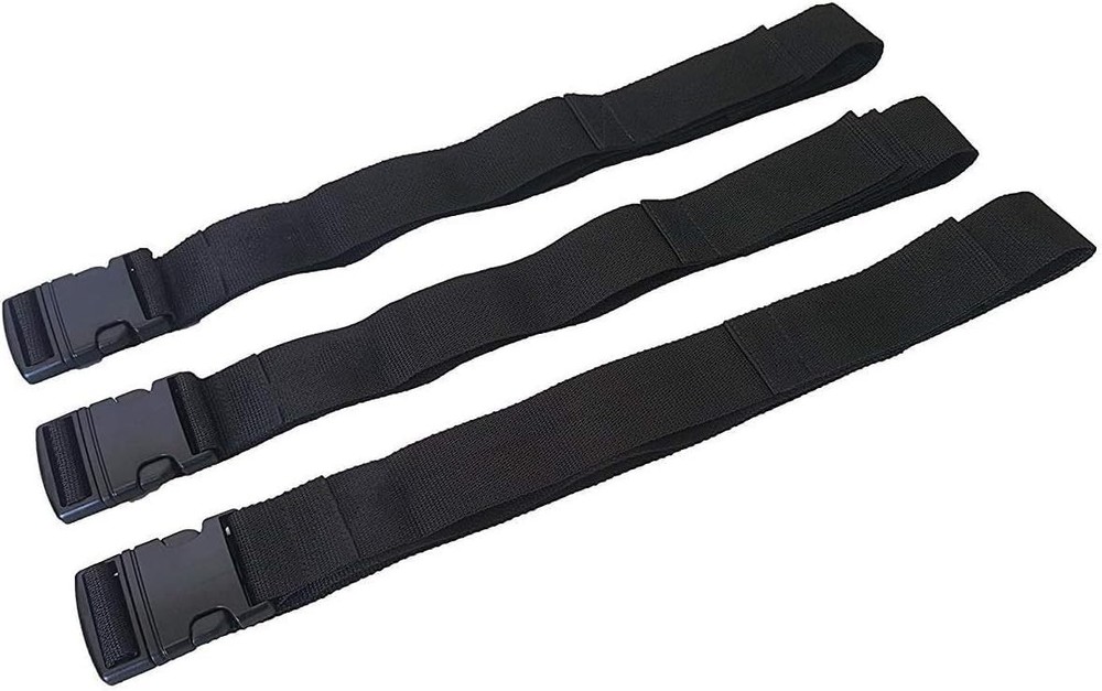 LINE2design Backboard Spine Board Straps - 5" Disposable Securing Black