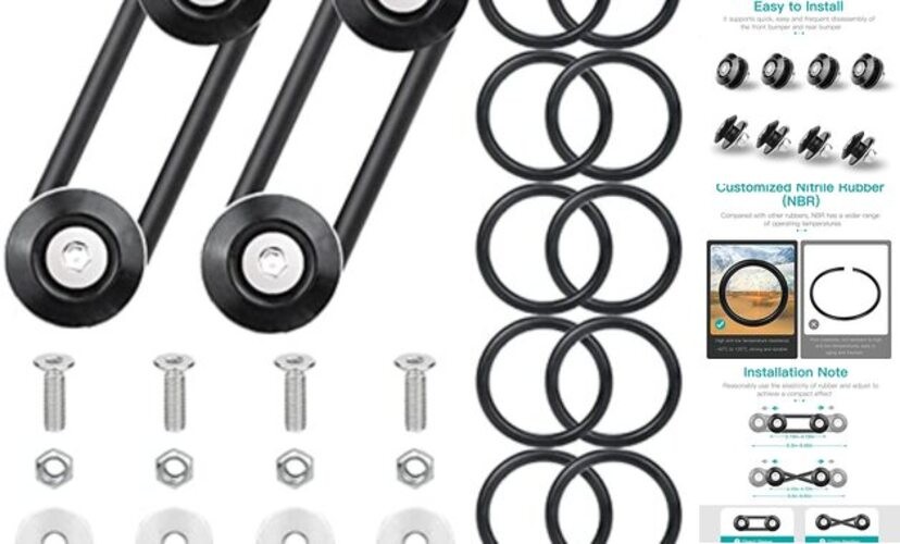 Bumper Quick Release,  Upgrade Quick Release Trunk Front Rear Bumper Black